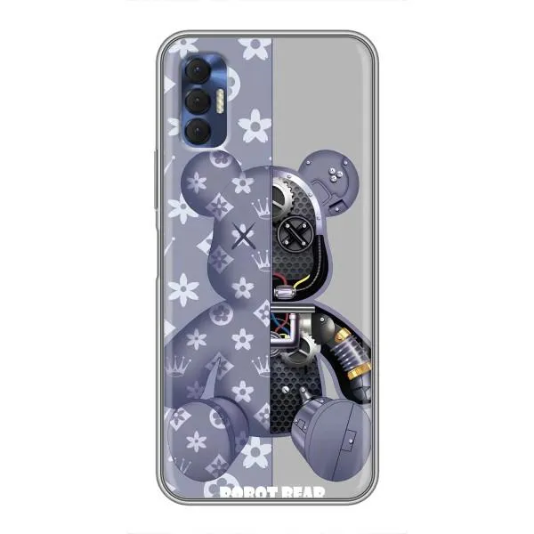 Чехол с принтом «Робот Мишка» для TECNO Spark 8P