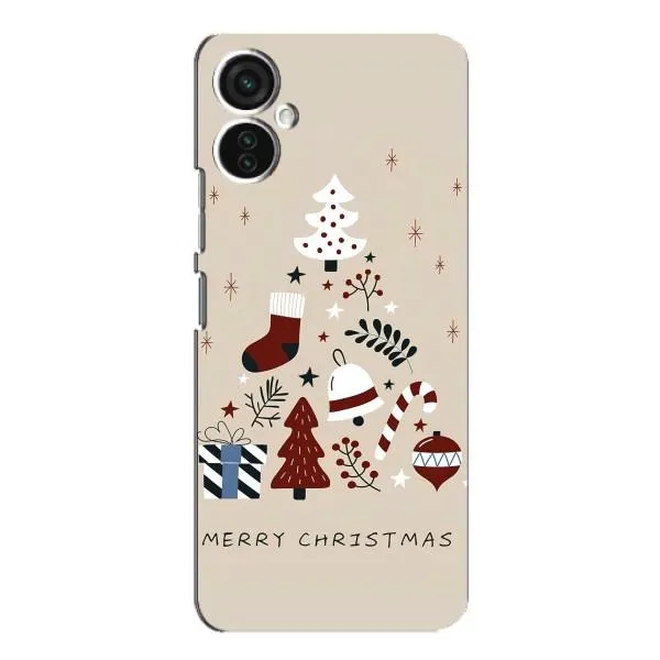 Чехол с принтом «Merry Christmas» для TECNO Spark 9 Pro