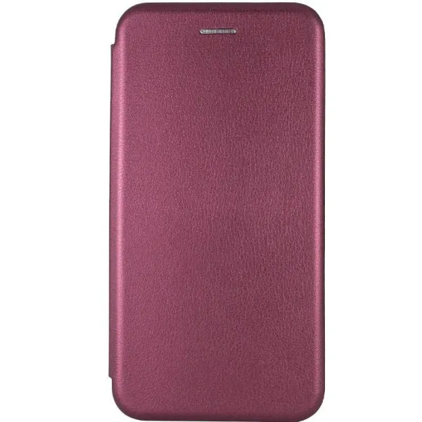 Кожаный чехол-книжка Classy для TECNO Spark Go 2 — Бордовый Кожаный чехол-книжка Classy для TECNO Spark Go 2 — Бордовый