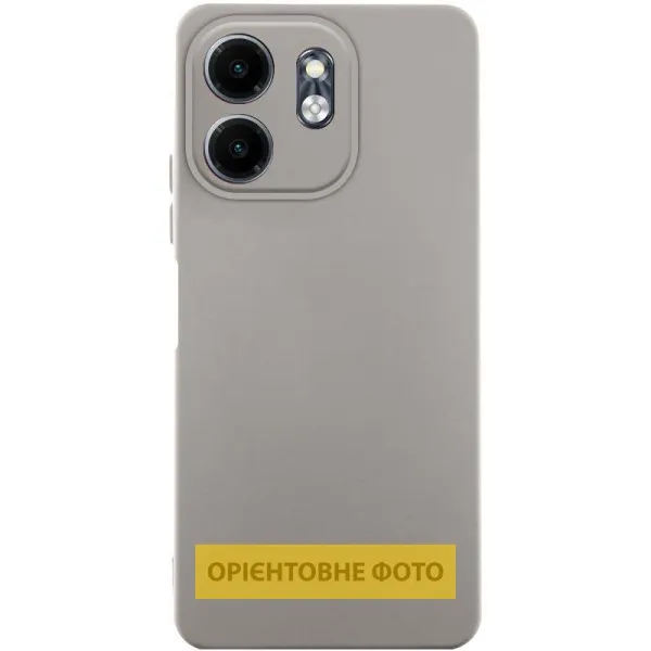 Чехол TPU GETMAN Liquid Silk Full Camera для TECNO Spark Go 2 — Серый