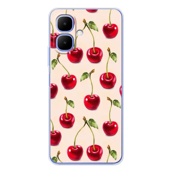 Чохол з принтом «Черешня» для TECNO Spark Go 2 Чохол з принтом «Черешня» для TECNO Spark Go 2