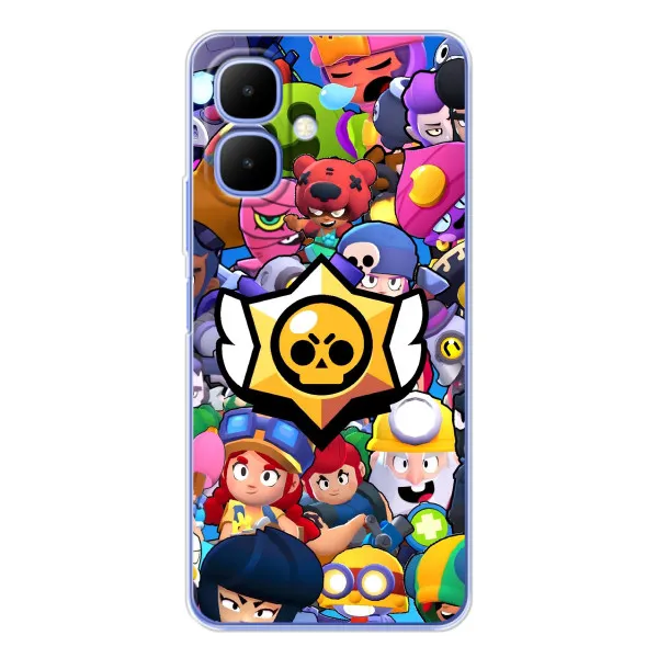 Чехол с принтом «Лого Brawl Stars» для TECNO Spark Go 2