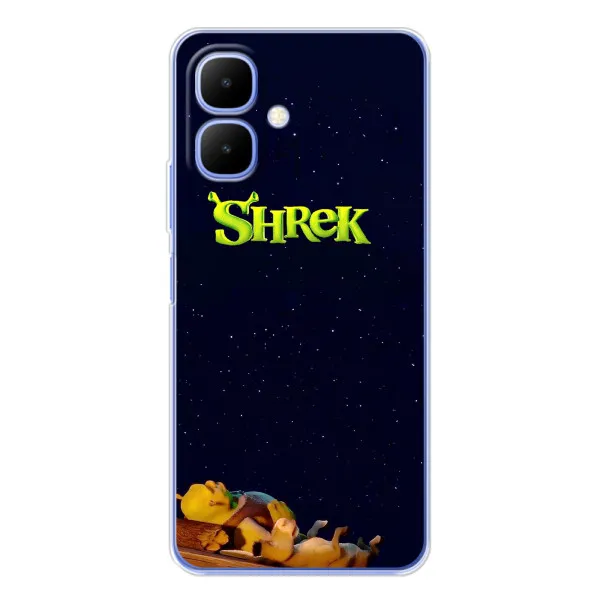 Чехол с принтом «Отдыхающий Шрек» для TECNO Spark Go 2