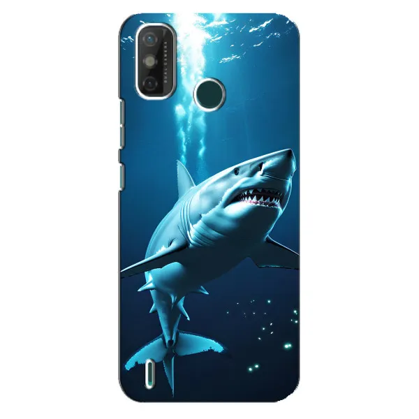 Чехол с принтом «Акула под водой» для TECNO Spark GO (2021)