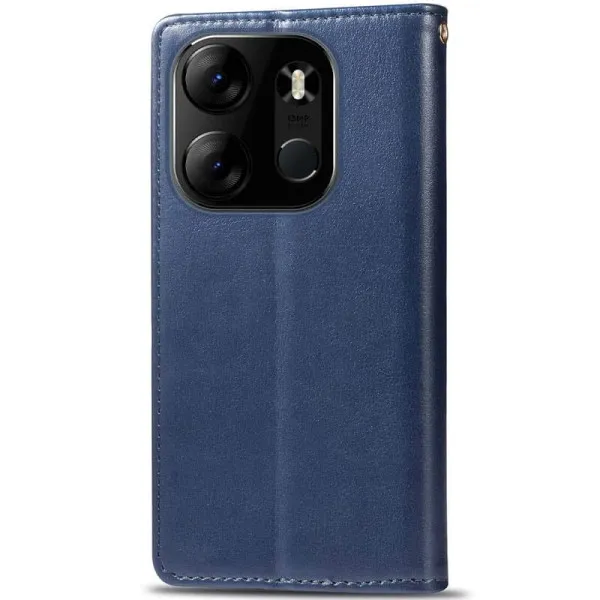 Кожаный чехол-книжка GETMAN Gallant (PU) для Tecno Spark Go 2023 — Синий — фото 2 Кожаный чехол-книжка GETMAN Gallant (PU) для Tecno Spark Go 2023 — Синий — фото 2