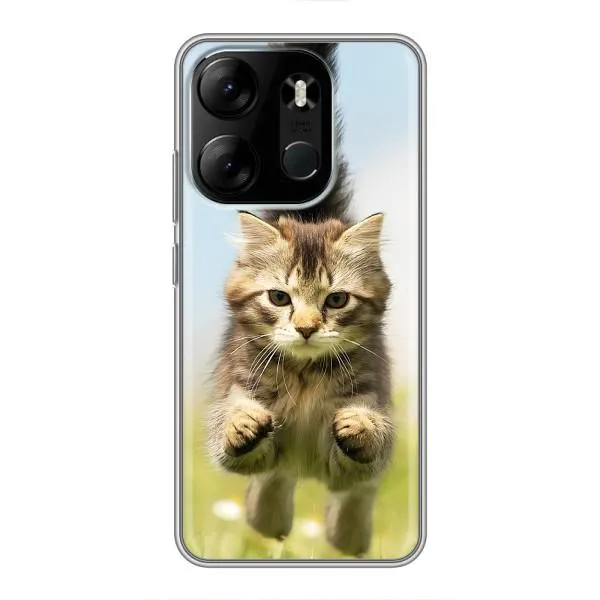 Чохол з принтом «Прижок кота» для TECNO Spark Go 2023 (BF7) Чохол з принтом «Прижок кота» для TECNO Spark Go 2023 (BF7)