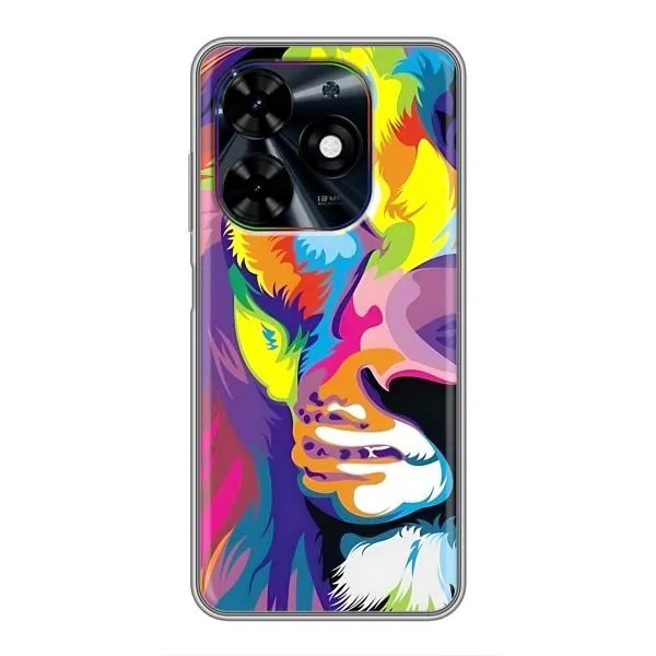 Чехол с принтом «Яркий Лев» для TECNO Spark Go 2024 (BG6) Чехол с принтом «Яркий Лев» для TECNO Spark Go 2024 (BG6)
