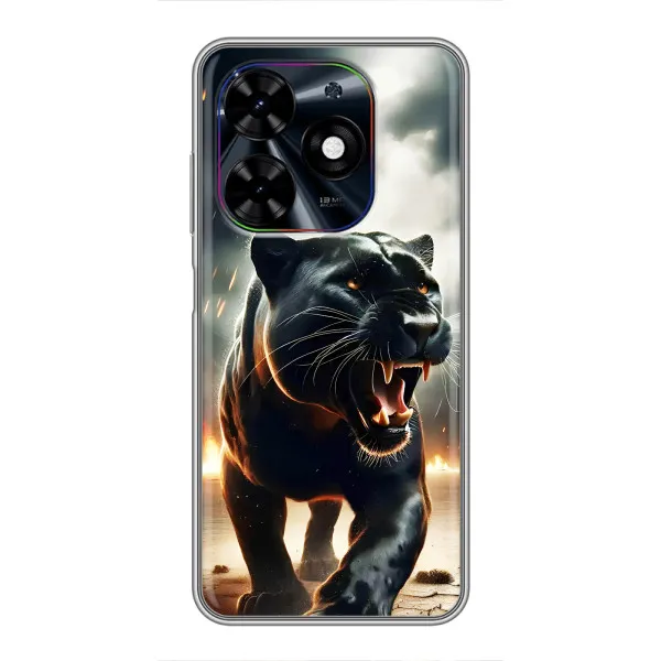 Чехол с принтом «Черная пантера» для TECNO Spark Go 2024 (BG6)