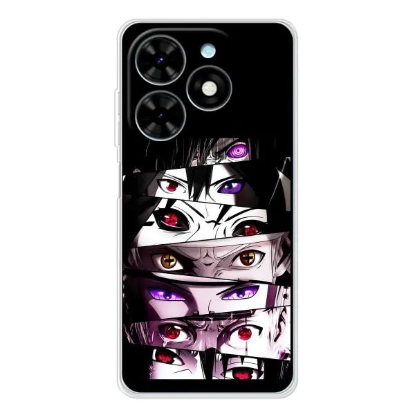 Чехол с принтом «Глаза Anime» для TECNO Spark Go 2025