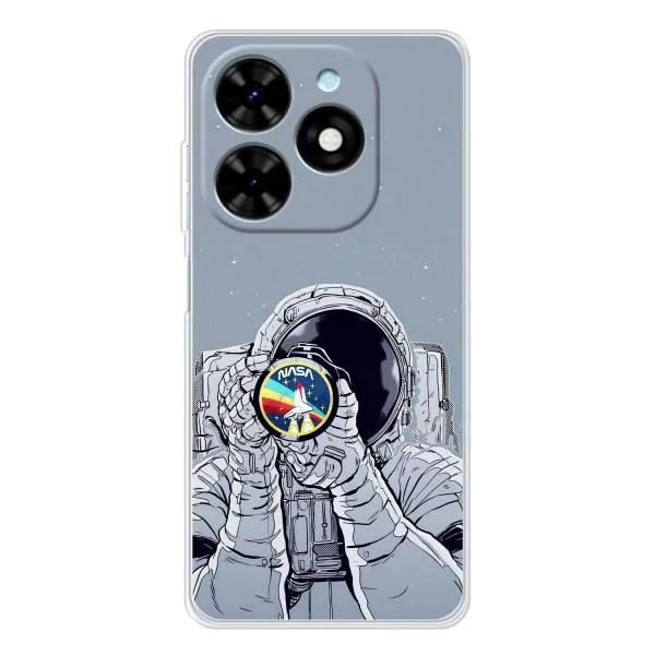 Чехол с принтом «Космонавт фото» для TECNO Spark Go 2025 Чехол с принтом «Космонавт фото» для TECNO Spark Go 2025