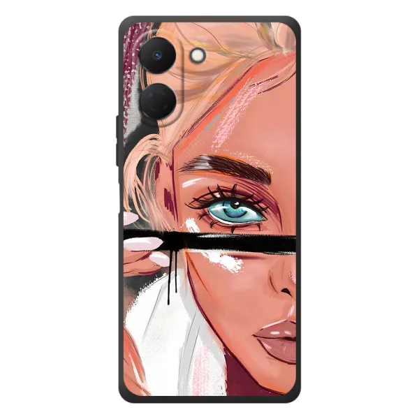 Чехол с принтом «Макияж» для TECNO Spark Go 3