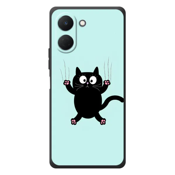 Чехол с принтом «Падающий кот» для TECNO Spark Go 3 Чехол с принтом «Падающий кот» для TECNO Spark Go 3