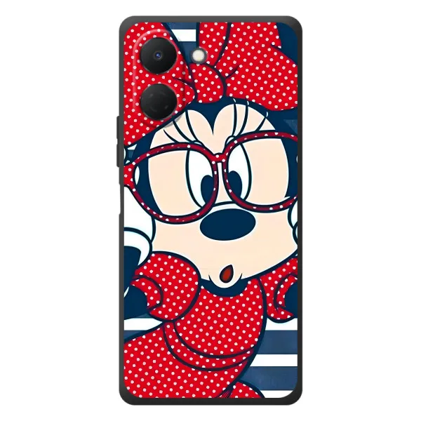 Чехол с принтом «Маус в очках» для TECNO Spark Go 3