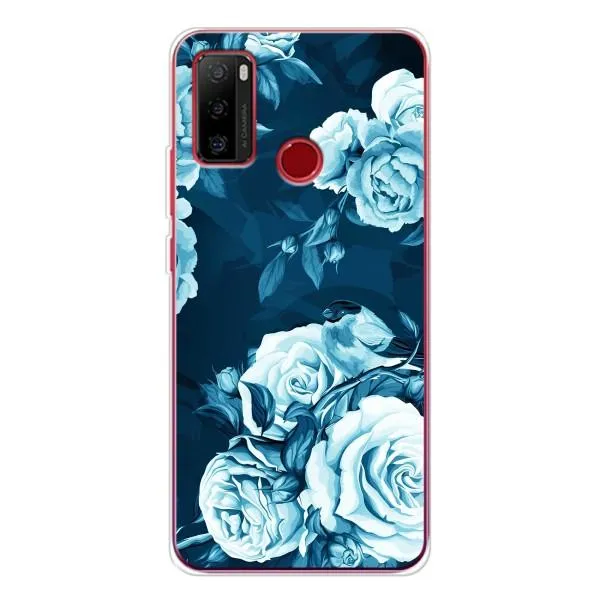Чехол с принтом «Голубые Бутоны» для Ulefone Note 10