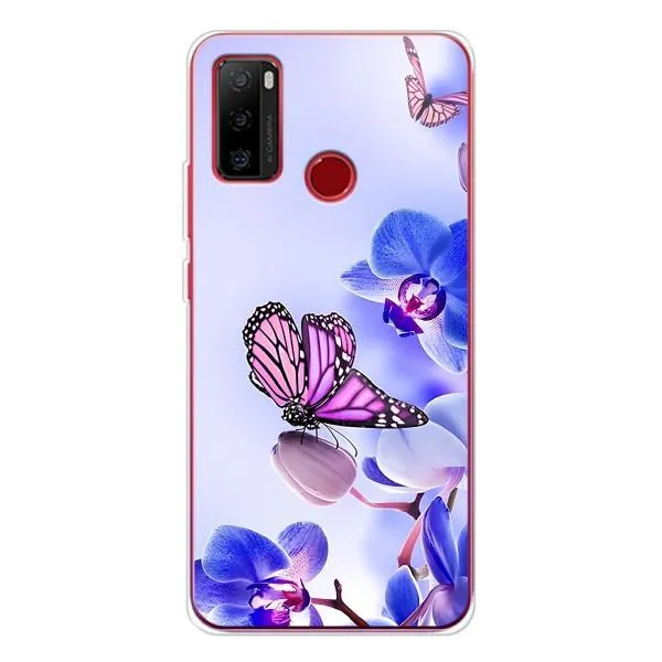 Чехол с принтом «Бабочка на цветочке» для Ulefone Note 10