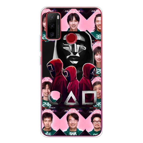 Чехол с принтом «Участники Игра кальмара» для Ulefone Note 10 Чехол с принтом «Участники Игра кальмара» для Ulefone Note 10