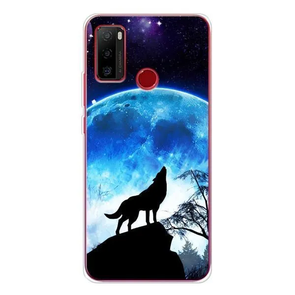 Чехол с принтом «Волк на луну» для Ulefone Note 10