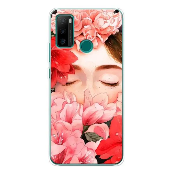 Чехол с принтом «Глаза в цветах» для Ulefone Note 10P