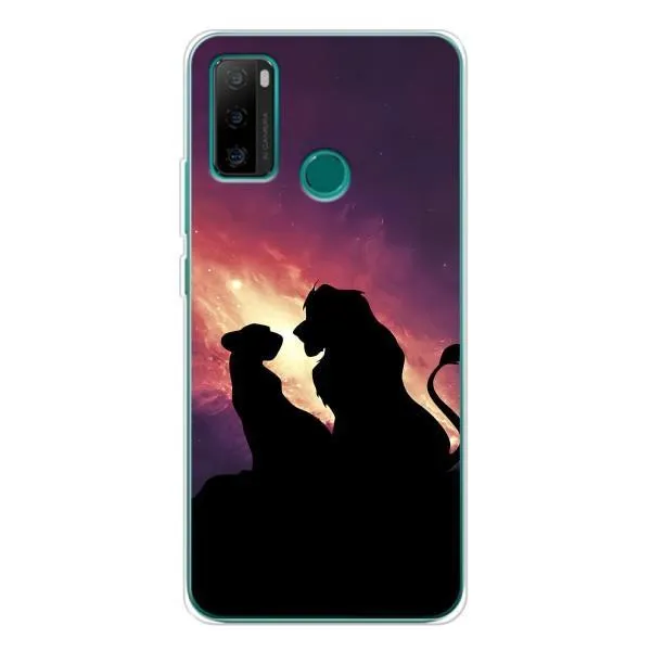 Чехол с принтом «Силуэт Симба и Налу» для Ulefone Note 10P