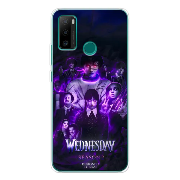 Чехол с принтом «Фиолетовая магия Уэнздей» для Ulefone Note 10P Чехол с принтом «Фиолетовая магия Уэнздей» для Ulefone Note 10P