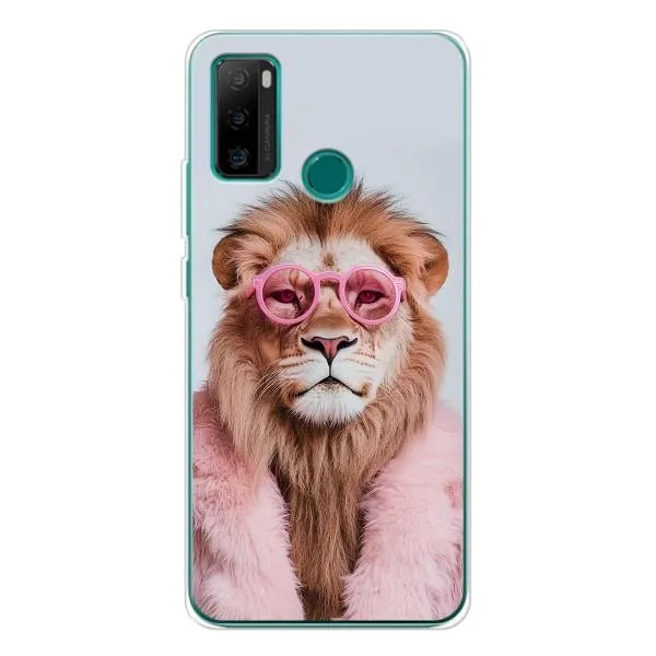 Чехол с принтом «Лев в очках» для Ulefone Note 10P