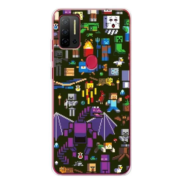 Чехол с принтом «Коллаж Майнкрафт» для Ulefone Note 11P Чехол с принтом «Коллаж Майнкрафт» для Ulefone Note 11P
