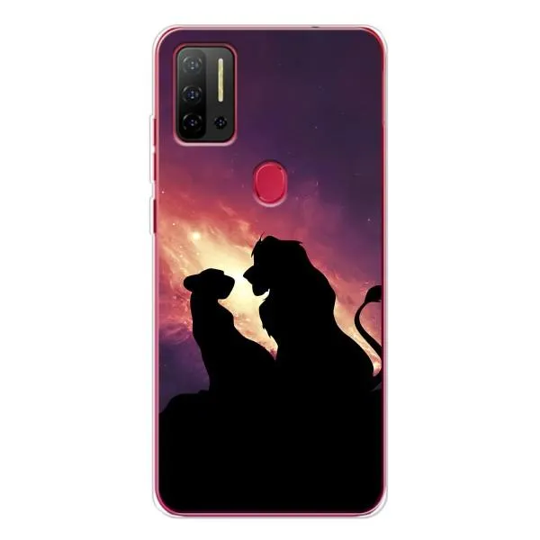 Чехол с принтом «Силуэт Симба и Налу» для Ulefone Note 11P