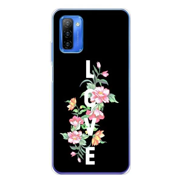Чехол с принтом «Цветы LOVE» для Ulefone Note 12