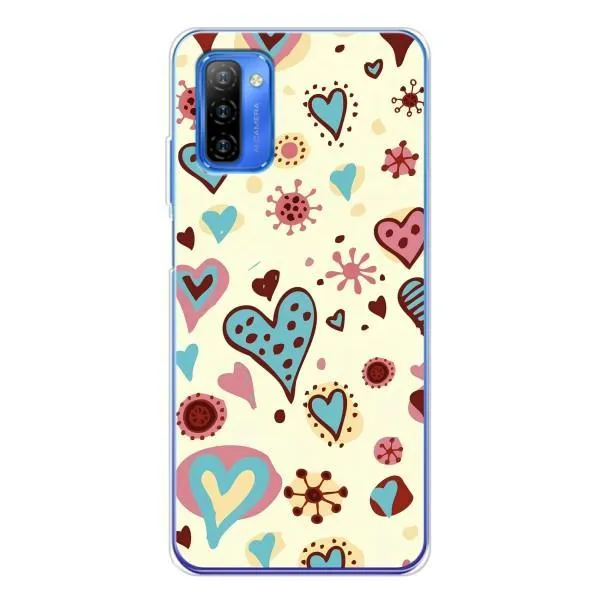 Чехол с принтом «Сердечки» для Ulefone Note 12