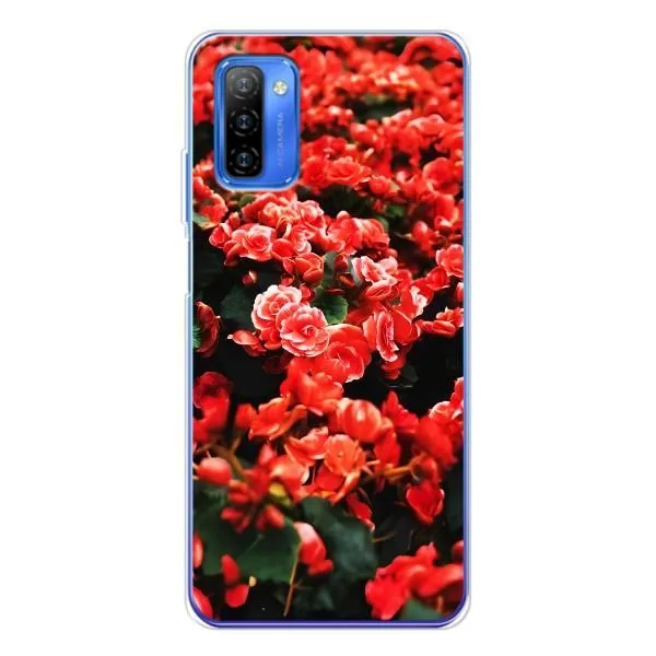 Чехол с принтом «Цветы красные» для Ulefone Note 12 Чехол с принтом «Цветы красные» для Ulefone Note 12