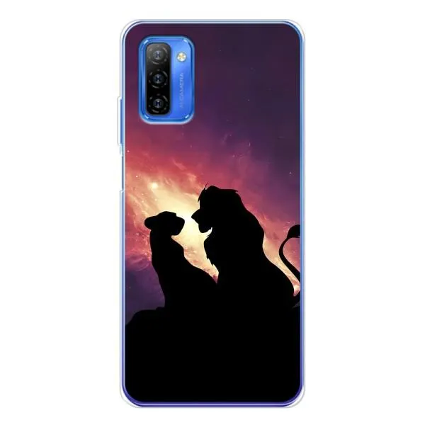 Чехол с принтом «Силуэт Симба и Налу» для Ulefone Note 12