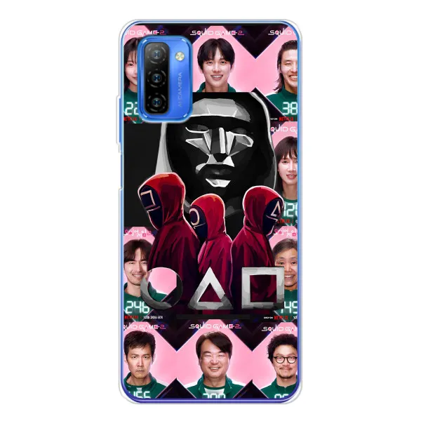 Чехол с принтом «Участники Игра кальмара» для Ulefone Note 12 Чехол с принтом «Участники Игра кальмара» для Ulefone Note 12
