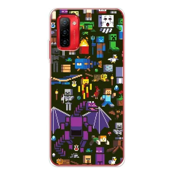 Чехол с принтом «Коллаж Майнкрафт» для Ulefone Note 12P