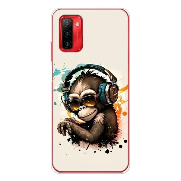 Чехол с принтом «Макака в наушниках» для Ulefone Note 12P Чехол с принтом «Макака в наушниках» для Ulefone Note 12P