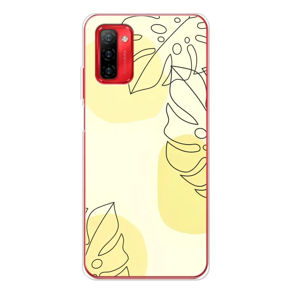Чехол с принтом «Желтая монстера арт» для Ulefone Note 12P Чехол с принтом «Желтая монстера арт» для Ulefone Note 12P