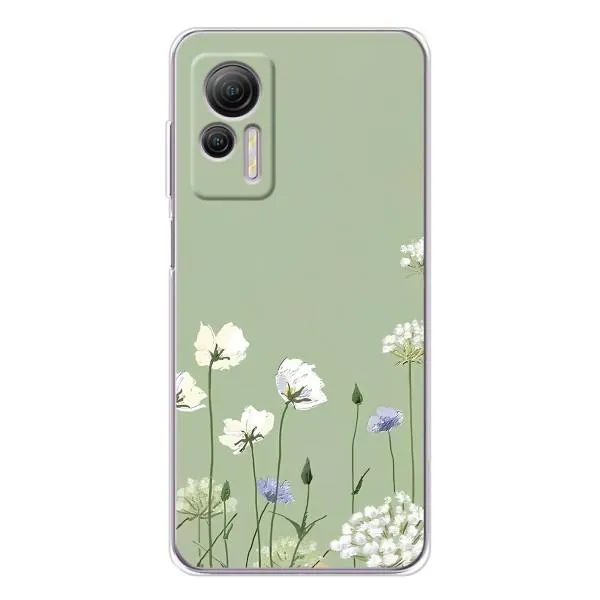 Чехол с принтом «Цветы на зеленом» для Ulefone Note 14 Чехол с принтом «Цветы на зеленом» для Ulefone Note 14