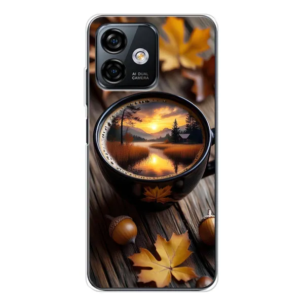 Чехол с принтом «Темный кофе» для Ulefone Note 16 Pro