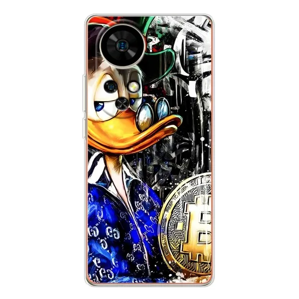 Чехол с принтом «Биткойн Скрудж» для Ulefone Note 17 Pro