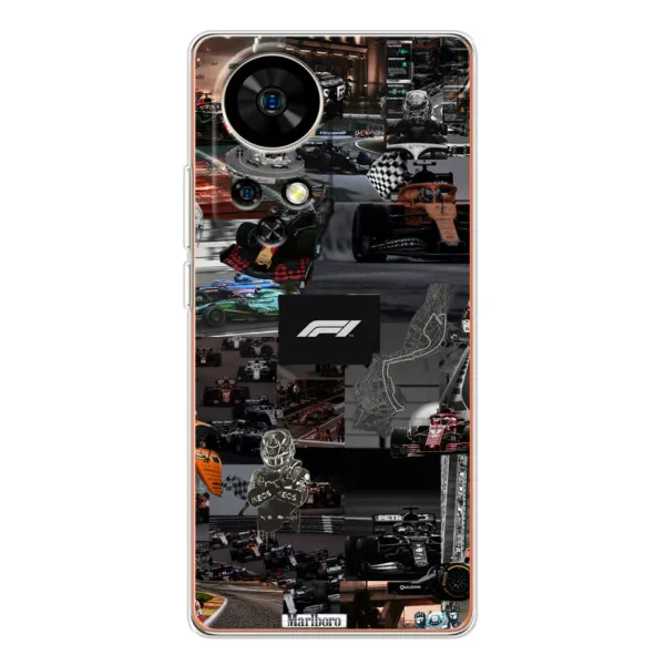 Чехол с принтом «Гоночный коллаж Ф1» для Ulefone Note 17 Pro Чехол с принтом «Гоночный коллаж Ф1» для Ulefone Note 17 Pro
