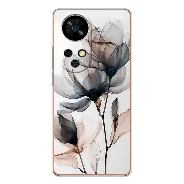 Чехол с принтом «Цветы на белом» для Ulefone Note 17 Pro Чехол с принтом «Цветы на белом» для Ulefone Note 17 Pro