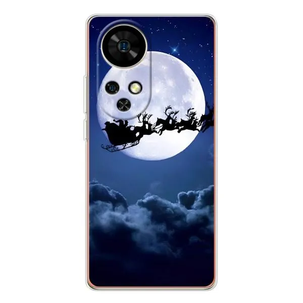 Чехол с принтом «Санта - луна» для Ulefone Note 17 Pro Чехол с принтом «Санта - луна» для Ulefone Note 17 Pro