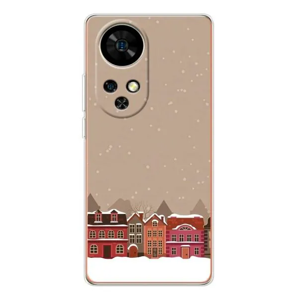 Чехол с принтом «Зимний город» для Ulefone Note 17 Pro