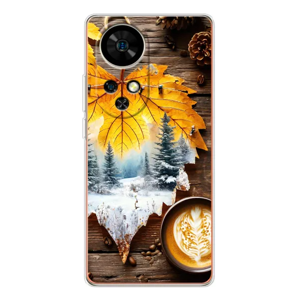 Чехол с принтом «Осенне-зимний кофе» для Ulefone Note 17 Pro Чехол с принтом «Осенне-зимний кофе» для Ulefone Note 17 Pro