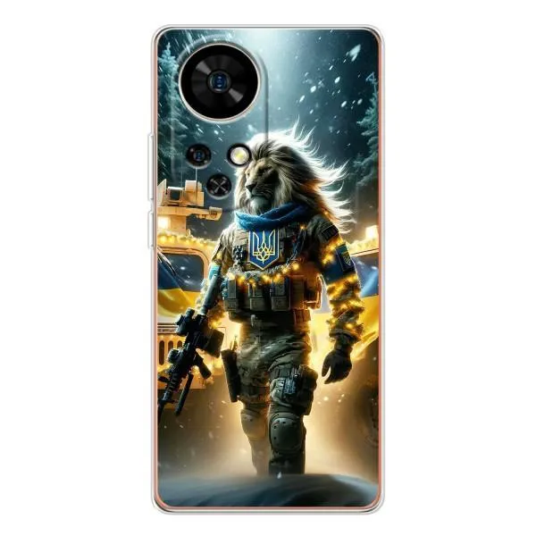 Чохол з принтом «ЛЕВ ЗСУ» для Ulefone Note 17 Pro Чохол з принтом «ЛЕВ ЗСУ» для Ulefone Note 17 Pro