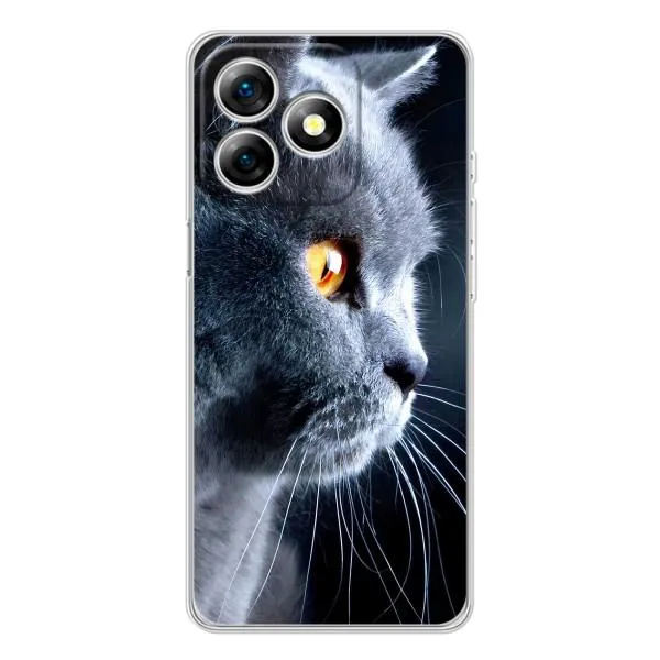 Чехол с принтом «Серый Кот» для Ulefone Note 18 Pro Чехол с принтом «Серый Кот» для Ulefone Note 18 Pro