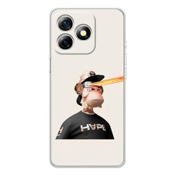 Чехол с принтом «обезьяна NFT в очках» для Ulefone Note 18 Pro