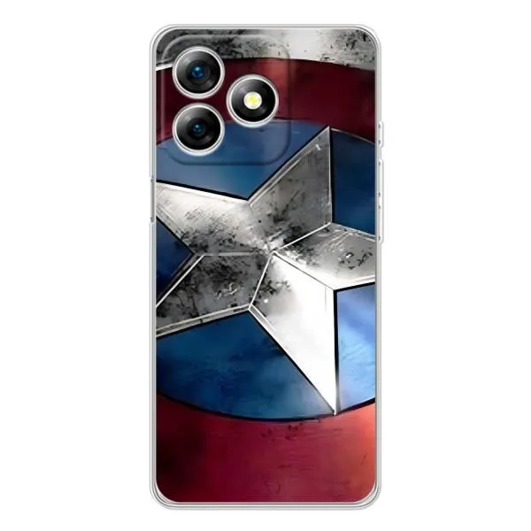 Чехол с принтом «Щит Капитана Америки» для Ulefone Note 18 Pro Чехол с принтом «Щит Капитана Америки» для Ulefone Note 18 Pro