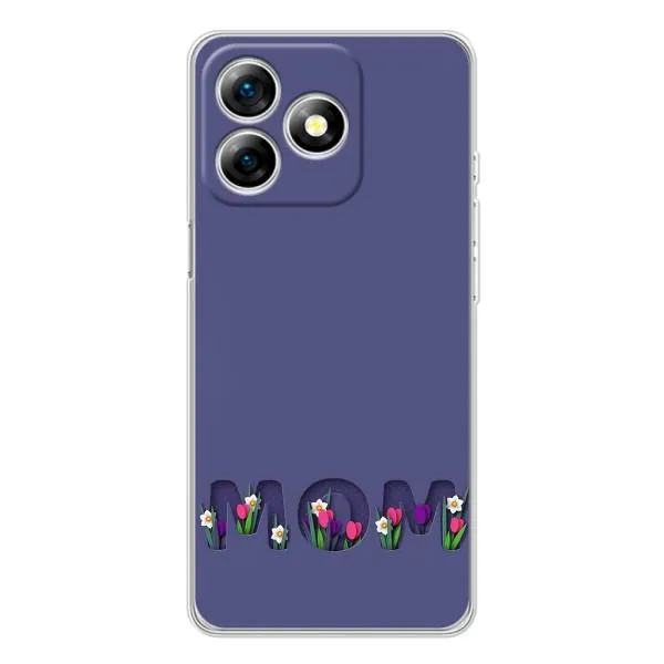Чехол с принтом «Мама в цветах» для Ulefone Note 18 Pro