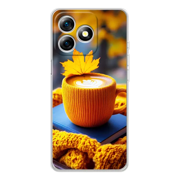 Чехол с принтом «Кофе на желтом пледе» для Ulefone Note 18 Pro Чехол с принтом «Кофе на желтом пледе» для Ulefone Note 18 Pro