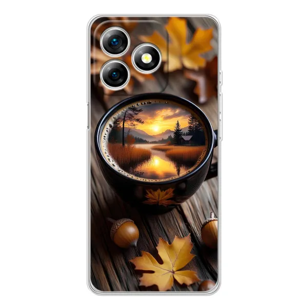 Чехол с принтом «Темный кофе» для Ulefone Note 18 Pro Чехол с принтом «Темный кофе» для Ulefone Note 18 Pro